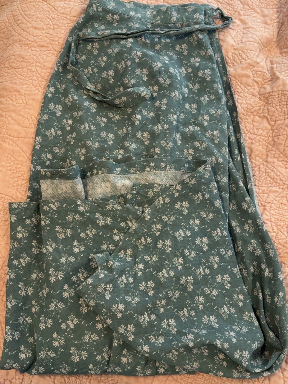 Neuflora Spokane Wrap Skirt - Dusty Teal - Picture 4 of 7
